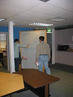 Curved Whiteboard Discussion